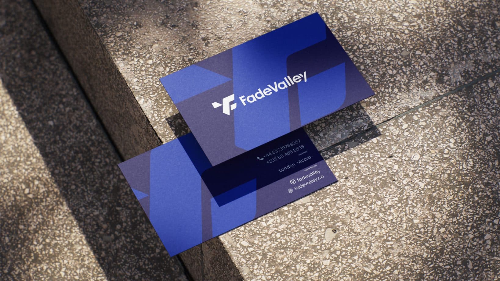 FadeValley business cards